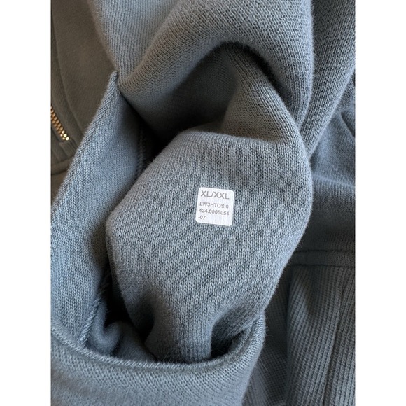 New Lululemon Scuba Oversized Half Zip Hoodie XL/ XXL Crater Blue/Gold NWT - Picture 6 of 11